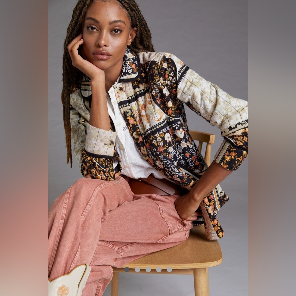 Anthropologie Patchwork Shirt Jacket - image 2